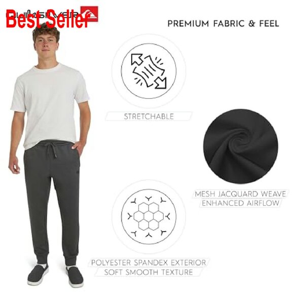 Heavyweight Polar Fleece Jogger Pants Regular Fit Active Performance Classic - Picture 5 of 6